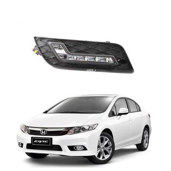 Honda Civic DRL Fog Lamps Covers - Model 2012-2016